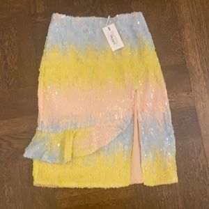 NWT sequin midi skirt